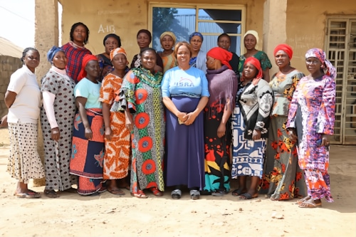 Constance and the 15 other female leaders who now contribute to decision-making in their community in Nigeria. Credit: Levi Ezekiel/Tearfund