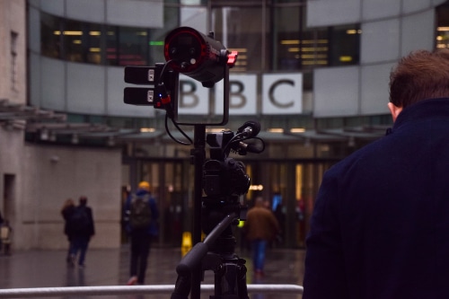 BBC headquarters in London. Credit: VV Shots