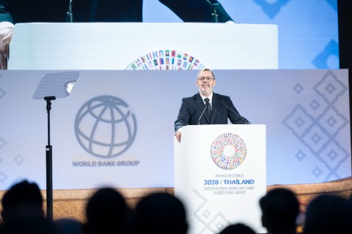 2026 Bangkok, Thailand: IMF/World Bank Group 2026 Annual Meetings. Annual Meetings Plenary Photo: World Bank / Tyler Stewart
